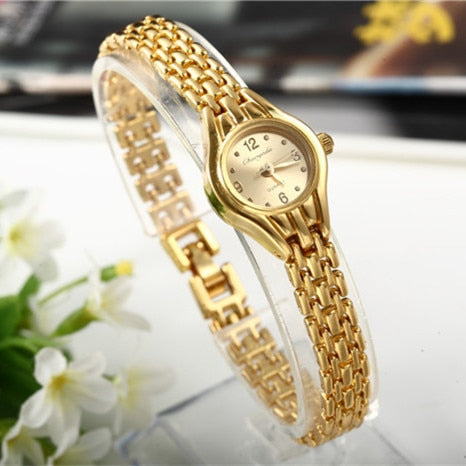 Women Bracelet Watch Mujer Golden Relojes Small Dial Quartz leisure Watch Popular Wristwatch Hour female ladies elegant watches - one46.com.au