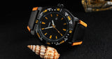 SINOBI Luxury Brand Watch Waterproof 30 M Fashion Sports Watch Men Military Watches Leather Auto Date Quartz-Watch Clock Hour - one46.com.au