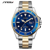 SINOBI Wrist watches Luxury Stainless Steel Watch Men Watch Fashion Luminous Men's Watch saat relogio masculino erkek kol saati - one46.com.au