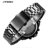 SINOBI Wrist Watch Men Fashion Waterproof Military Watch Luminous Men's Watch Full Steel Sport Watches Clock saat reloj hombre - one46.com.au
