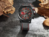 Luxury Men Outdoor Sport Watches Curren Waterproof Casual Militrary Quartz Wrist Watch Fashion Leather Strap Business Clock - one46.com.au