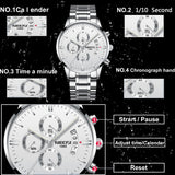NIBOSI Men Watch Chronograph Sport Mens Watches Top Brand Luxury Waterproof Full Steel Quartz Gold Clock Men Relogio Masculino - one46.com.au