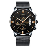 NIBOSI Men Watch Chronograph Sport Mens Watches Top Brand Luxury Waterproof Full Steel Quartz Gold Clock Men Relogio Masculino - one46.com.au