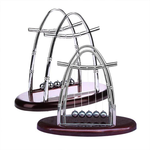 Newtons Cradle Early Fun Development Educational Desk Toy Gift Creative Steel Balance Ball Physics Science Pendulum Miniatures - one46.com.au