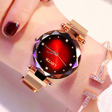 2019 Fashion Watch Women Luxury Rose Gold Ladies Wrist Watches Magnet Waterproof Clock relogio feminino zegarek damski Gift Wife - one46.com.au