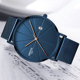 NIBOSI Fashion Mens Watch Quartz Watch Men Casual Slim Mesh Steel Date Waterproof Sport Watch Relogio Masculino - one46.com.au