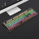 SUNROSE T620S Wired Mechanical Gaming Keyboard Blue Switch RGB Backlight USB Similar Mechanical Feel HIgh Quality Keyboard - one46.com.au