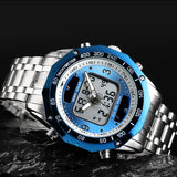 Solar Men Military Sport Watches Men's Digital Quartz Clock Full Steel Waterproof Wrist Watch relojes hombre 2019 SKMEI - one46.com.au