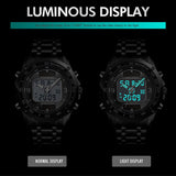 Solar Men Military Sport Watches Men's Digital Quartz Clock Full Steel Waterproof Wrist Watch relojes hombre 2019 SKMEI - one46.com.au