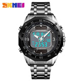 Solar Men Military Sport Watches Men's Digital Quartz Clock Full Steel Waterproof Wrist Watch relojes hombre 2019 SKMEI - one46.com.au