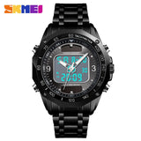 Solar Men Military Sport Watches Men's Digital Quartz Clock Full Steel Waterproof Wrist Watch relojes hombre 2019 SKMEI - one46.com.au