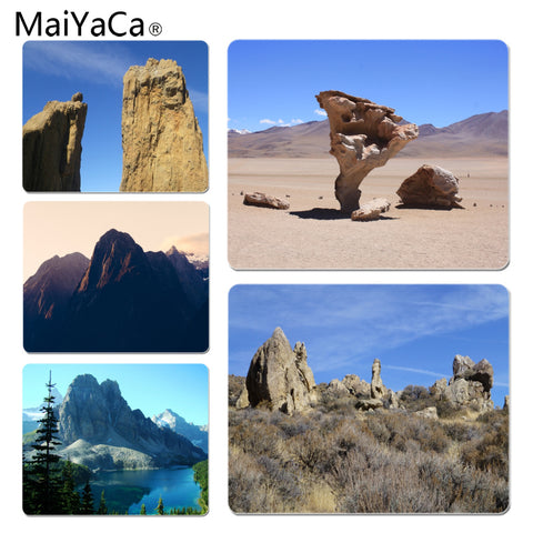 MaiYaCa Your Own Mats Blue Sky Rocks and Bottoming Laptop Computer Mousepad Size for 180x220x2mm and 250x290x2mm Rubber Mousemat - one46.com.au