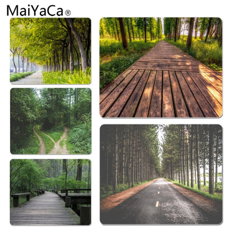 MaiYaCa  Tree Lined Trail Laptop Gaming Mice Mousepad Size for 18x22x0.2cm Gaming Mousepads - one46.com.au