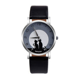 2018 New Fashion Lovely Cat Pattern Casual Leather Band Watches Women Wristwatches Quartz Watch Clock Relogio Feminino Drop Ship - one46.com.au