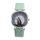 2018 New Fashion Lovely Cat Pattern Casual Leather Band Watches Women Wristwatches Quartz Watch Clock Relogio Feminino Drop Ship - one46.com.au