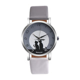 2018 New Fashion Lovely Cat Pattern Casual Leather Band Watches Women Wristwatches Quartz Watch Clock Relogio Feminino Drop Ship - one46.com.au