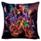 Avengers Endgame Cushion Cover Marvel Cotton Linen Pillow Case 45x45m For Sofa Chair Bedroom Pillowcase Home Decor Almofada - one46.com.au